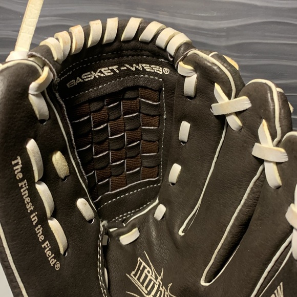 Rawlings Leather baseball Mitt Like NEW Basket weave highlight HFP120BRW 12 inch - Picture 6 of 11